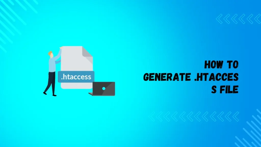 how to generate .htaccess file