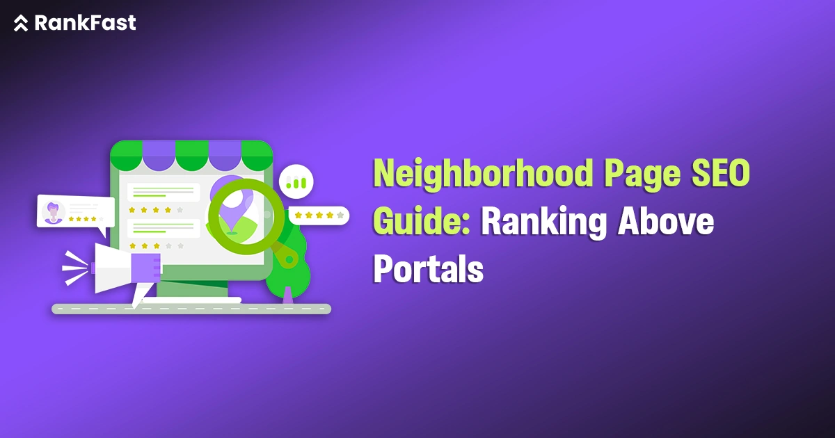 neighborhood page seo guide ranking above portals